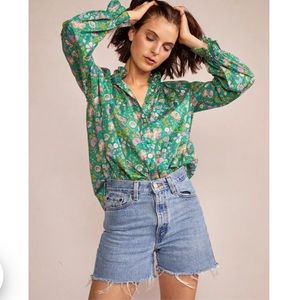 Cynthia Rowley floral blouse